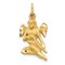 10K Yellow Gold Angel Charm Pendant Religious New |D 25 X 13mm Jewerly